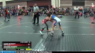 60 lbs Cons. Round 1 - Jaxon Burnett, Ninety Six Wc vs Brenden Romero, Colorado Regulators