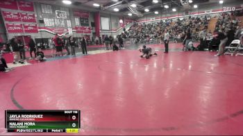 110 lbs Champ. Round 2 - Jayla Rodriguez, Rancho Cucamonga vs Nalani Mora, Vista Murrieta