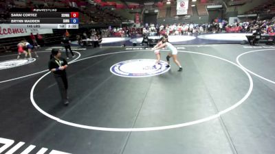 145 lbs Sarai Cortez, SCVWA - Santa Clara Valley Wrestling Association vs Brynn Madden, SAWA - Sacramento Area Wrestling Association