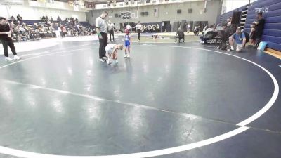 40-43 lbs Cons. Semi - Rocco Camarena, Socal Hammers Wrestling Club vs Kekoa Sheldahl, Mantanona Training Center