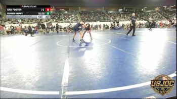 112 lbs Consi Of 8 #1 - Cru Foster, F-5 Grappling vs Ryken Kraft, Bridge Creek Youth Wrestling