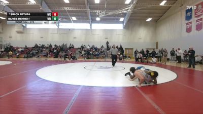 175 lbs 3rd Place Match - Blaise Bennett, Western Reserve Academy vs Simon Bethea, William Penn Charter School