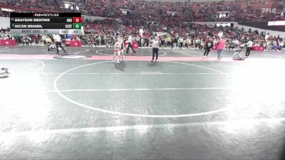 91 lbs Quarterfinal - Jacob Brandl, Team Nazar Training Center vs Grayson Mentink, Askren Wrestling Acadamy