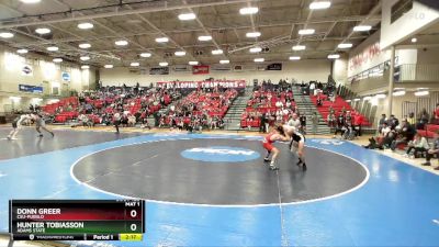 184 lbs Cons. Round 3 - Donn Greer, CSU-Pueblo vs Hunter Tobiasson, Adams State