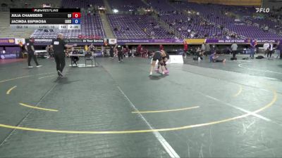 138 lbs 2nd Wrestleback (16 Team) - Jacinda Espinosa, Lindenwood University vs Julia Chambers, Quincy