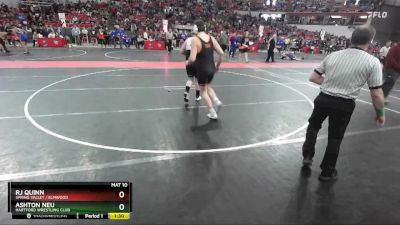 190 lbs Cons. Round 3 - Rj Quinn, Spring Valley / Elmwood vs Ashton Neu, Hartford Wrestling Club