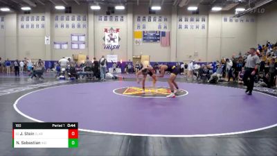 160 lbs Cons. Round 3 - Jack Stein, Clarksville vs Nicholas Sebastian, Independence