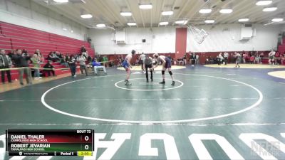 159 lbs Champ. Round 1 - Robert Jevarian, Tamalpais High School vs Daniel Thaler, Campolindo High School