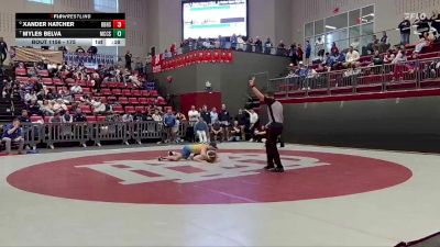 175 lbs Cons. Round 2 - Myles Belva, McCallie School vs Xander Hatcher, Boyd Buchanan High School