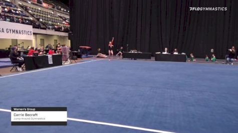 Carrie Becraft - Women's Group, Jump Around Gymnastics - 2021 Women's Xcel Region 4 Championships