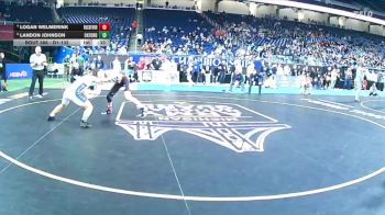 D1-132 lbs 5th Place Match - Landon Johnson, Oxford vs Logan Welmerink, Rockford