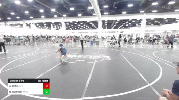 64 lbs Consi Of 8 #2 - Aniah Ortiz, No Team vs Brooke Romero, Wrestling Academy Of The Rockies