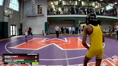 113 lbs Quarterfinal - Bradley Alexander, St. Frances Academy vs Ayden Clancy, Don Bosco