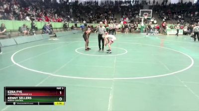 120 lbs Champ. Round 1 - Ezra Fye, Alexandria Monroe H.S vs Kenny Sellers, North Central