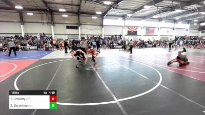 138 lbs Round Of 64 - Zeke Crowley, AZ Tilters vs Zavian Geronimo, Live Training