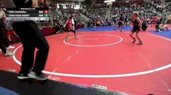 64 lbs 3rd Place Match - Finn Caldwell, Beebe Badgers Wrestling Club vs John Ross Henry, Fayetteville Wild Hog Wrestling