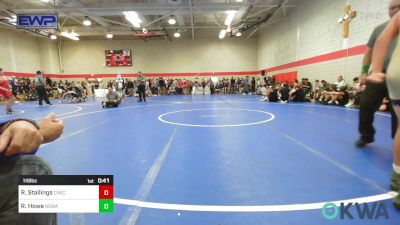 119 lbs Consi Of 8 #1 - Reiyen Stallings, Checotah Matcats vs R.B. Howe, NORTH DESOTO WRESTLING ACADEMY