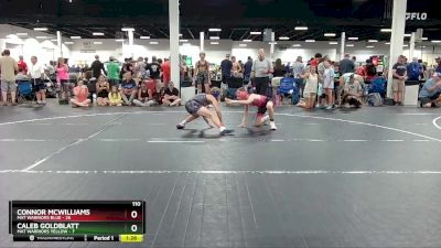 110 lbs Round 1 (4 Team) - Connor McWilliams, Mat Warriors Blue vs Caleb Goldblatt, Mat Warriors Yellow