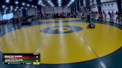 64 lbs Rd# 1 9:00am Friday - Brantley Barnes, Team Michigan vs Jaden Kai Villamil, West Coast Elite