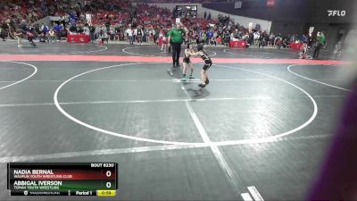 70 lbs Cons. Round 5 - Abbigal Iverson, Tomah Youth Wrestling vs Nadia Bernal, Waupun Youth Wrestling Club