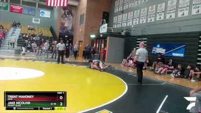 157 lbs Semifinal - Jake Nicolosi, Mount Olive vs Trent Mahoney, King