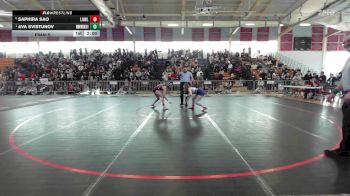 114 lbs Final - Saphira Sao, Lowell vs Ava Svistunov, Belmont