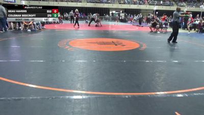 93 lbs Consolation - Beau Havers, Bradford vs Coleman Beecroft, Spring Grove