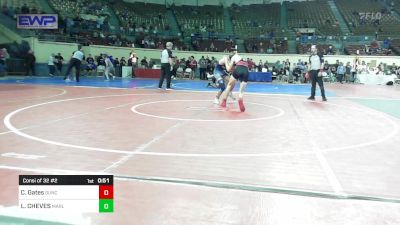 120 lbs Consi Of 32 #2 - Christian Gates, Duncan Middle School vs LOGAN CHEVES, MARLOW OUTLAWS JH