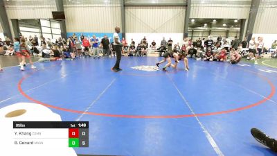 95 lbs Quarterfinal - Yaleen Khang, Combat WC vs Brady Genard, Mat Assassins Black