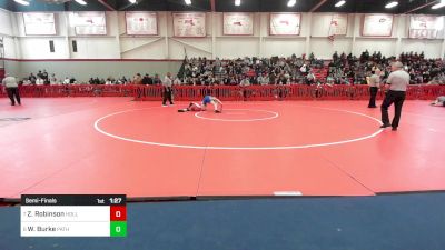 138 lbs Semifinal - Zachary Robinson, Holliston vs William Burke, Pathfinder