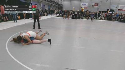 170 lbs Cons. Rd Of 16 - Cora Wilson, Raccoon River Wrestling vs Dakota Hester, Contenders Wrestling Academy