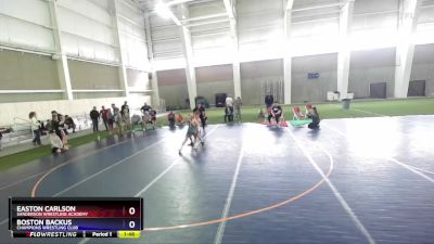 92 lbs Round 3 - Easton Carlson, Sanderson Wrestling Academy vs Boston Backus, Champions Wrestling Club