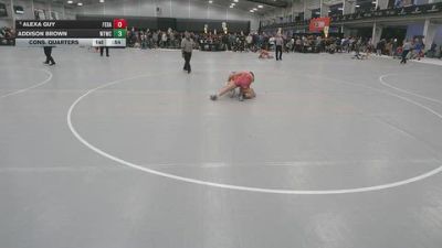 135 lbs Cons. Quarters - Alexa Guy, Feet 2 Back vs Addison Brown, Waynesville Tigers Wrestling Club