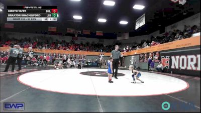 40 lbs Semifinal - Kieryn Taffe, Noble Takedown Club vs Braxton Shackelford, Lions Wrestling Academy
