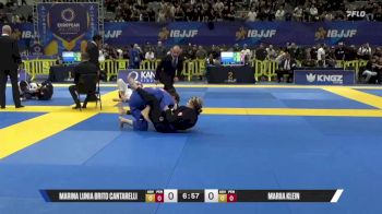 Mariia Klein vs Marina Lunia Brito Cantarelli 2025 European Jiu-Jitsu IBJJF Championship