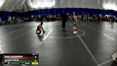 76 lbs Round 1 (3 Team) - Vance Holdenberg, Michigan Gold Pitbulls vs Madden Hodas, OMP