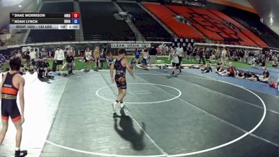 132 lbs 3rd Place Match - Shae Morrison, Oregon vs Noah Lynch, South Carolina
