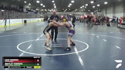 100 lbs Champ. Round 2 - Bentley Hawkins, Eaton Rapids Youth WC vs Jack Warren, Schoolcraft