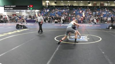 157 lbs Consi Of 64 #2 - Paxon Legatt, GA vs Wyatt Fry, NJ