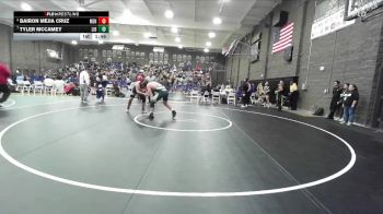 190 lbs Quarterfinal - Tyler McCamey, Liberty (Madera) vs Bairon Mejia Cruz, Mendota