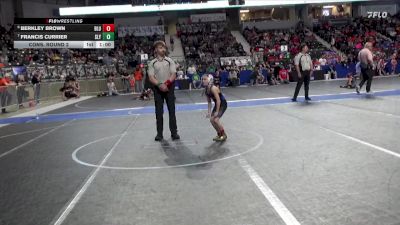 55 lbs Cons. Round 2 - Francis Currier, Slyfox vs Berkley Brown, Bluestem