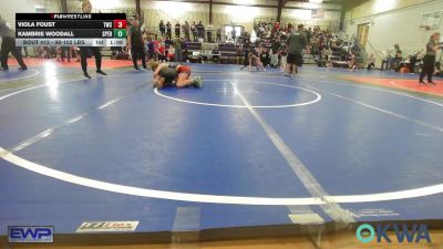 98-102 lbs Rr Rnd 3 - Viola Foust, Tuttle Wrestling Club vs Kambrie Woodall, Sperry Wrestling Club