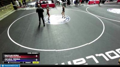 100 lbs Cons. Round 2 - Dalylah Mora, Legacy Wrestling Center vs Micheal Medina, JG Takedown Club