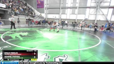 108 lbs Champ. Round 1 - Emilio Mireles, Prosser Wrestling Academy vs Dominik Magana, Victory Wrestling-Central WA