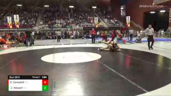 3A-170 lbs Champ. Round 1 - Zach Weipert, Green River vs Dylan Campbell, Cody