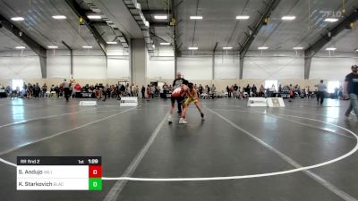 90 lbs Rr Rnd 2 - Santino Andujo, Valiant Wrestling Club vs Kaiden Starkovich, Black Fox Wrestling Academy