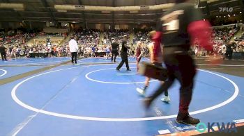 54 lbs Round Of 16 - Alexus Dunagan, Perry Youth Wrestling vs Chloe Crelia, Elgin Wrestling