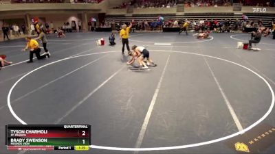 145 Championship Bracket Quarterfinal - Brady Swenson, Mounds View vs Tyson Charmoli, St. Francis