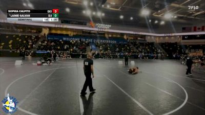 105 lbs Semifinal - Lainie Galvan, Basehor-Linwood HS vs Sophia Calpito, Charles City