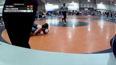 100 lbs 1st Place Match - Bella Graziani, Tinora High School vs Lily Enos, Batavia